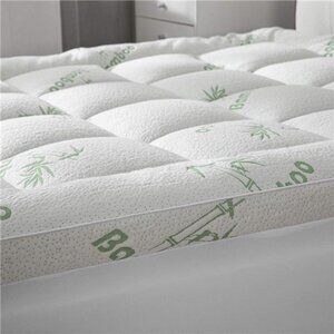 Cooling Mattress Topper - King Size | Plush Pad Mattress Topper for Back Pain